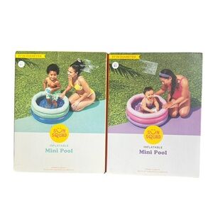 NWT Inflatable Ring Set of Two Sun Squad Outdoor Pools